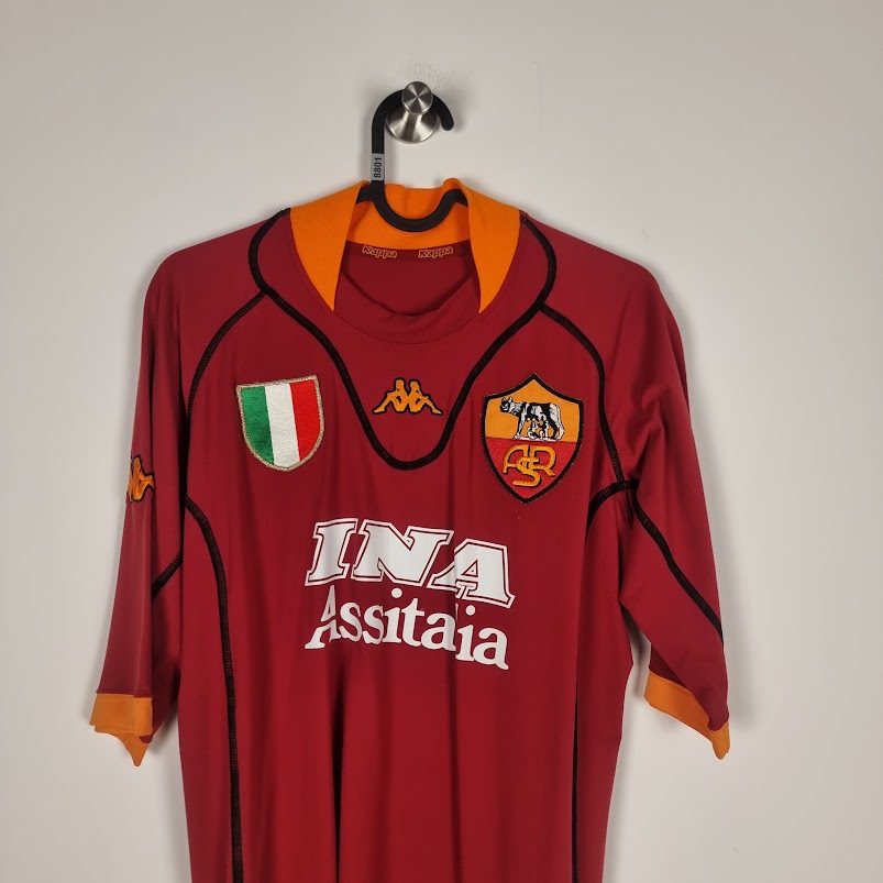 Trikot - AS Roma - Vincenzo Montella - 2001/2002 - L - Heim