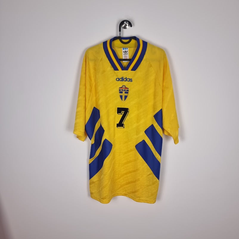 Trikot - Schweden - Henrik Larsson - 1994/1995 - XL - Heim