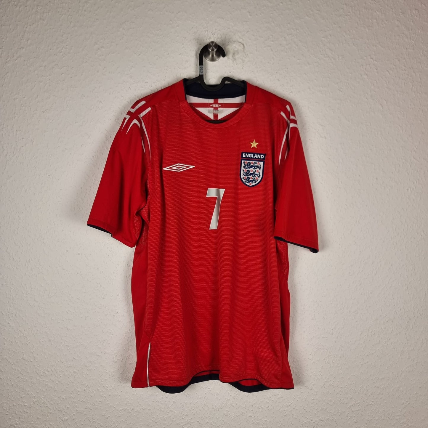 Trikot - England - David Beckham - 2004 - L - Auswärts