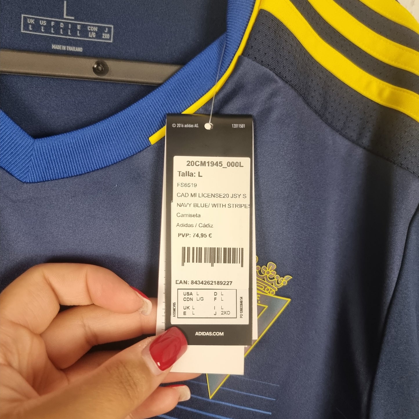 Trikot - Cádiz CF - Álvaro Negredo Sánchez - 2020/2021 - L - Auswärts - Neu