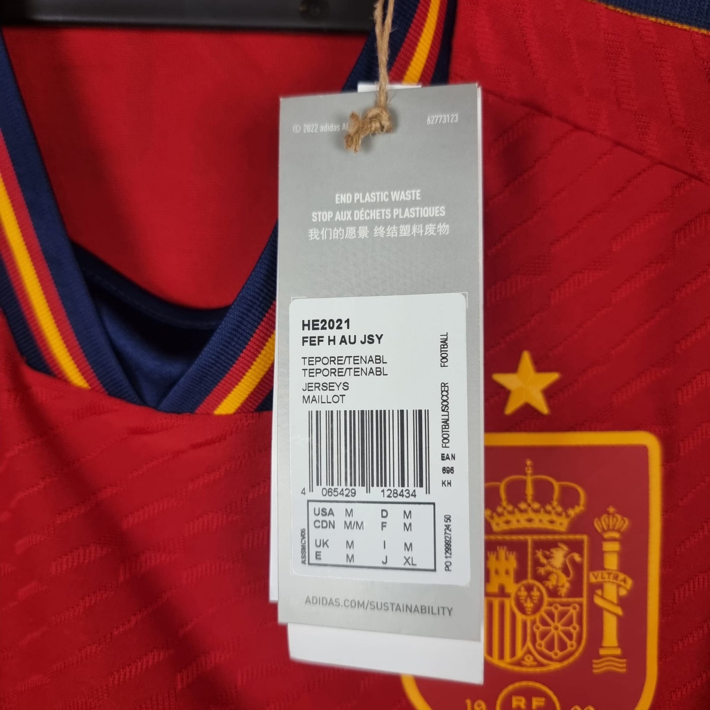 Jersey - Spain - Sergio Busquets - 2022 - M - New - Home