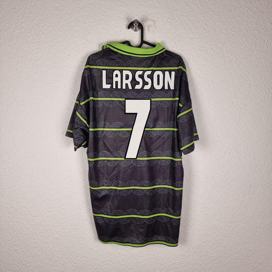 Trikot - Celtic Glasgow - Henrik Larsson - 1998/1999 - XL - Auswärts