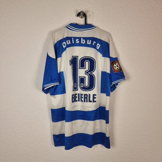 Trikot - MSV Duisburg - Markus Beierle - 1999/2000 - XL - matchworn - Heim