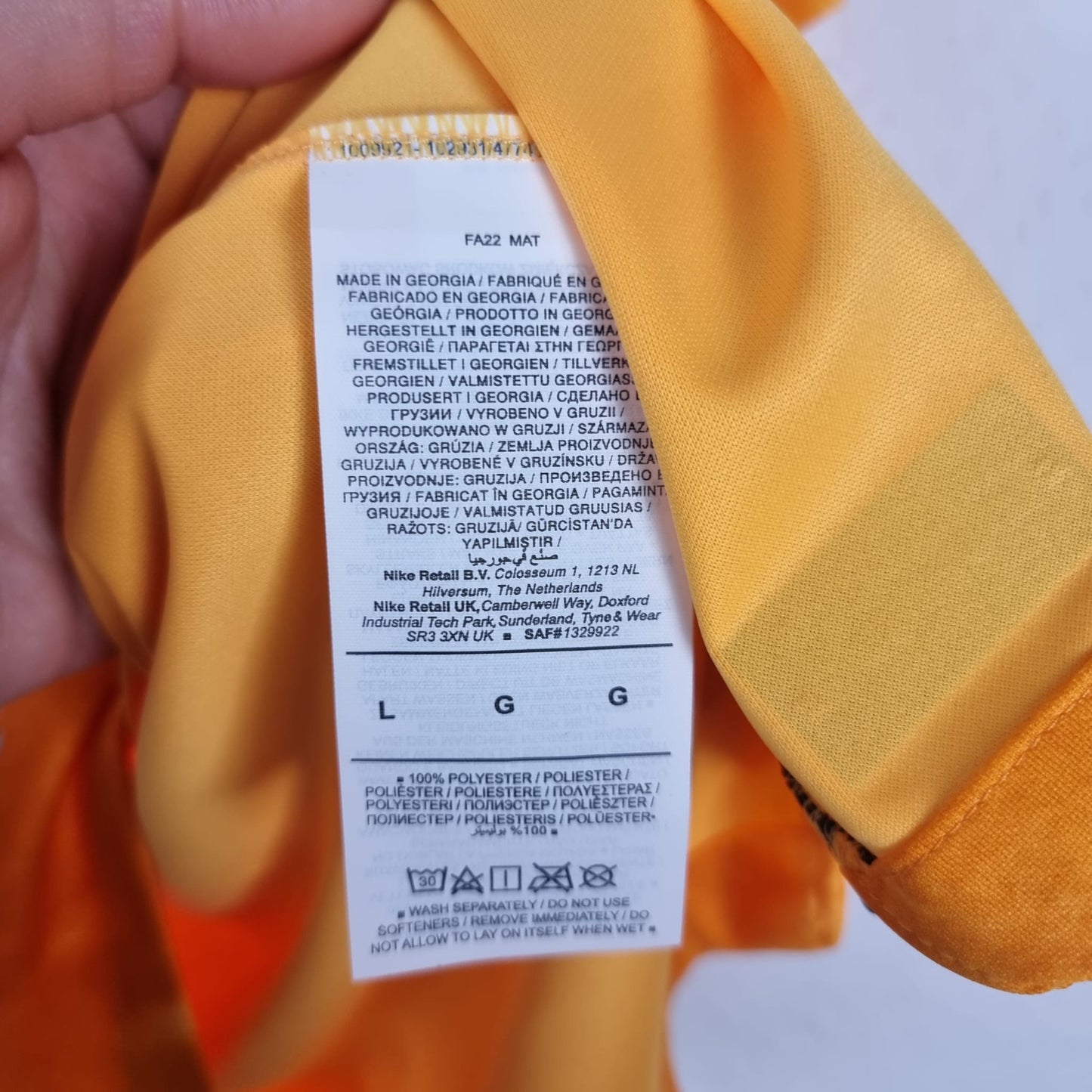 Trikot - Niederlande - 2022 - L - Neu - Heim