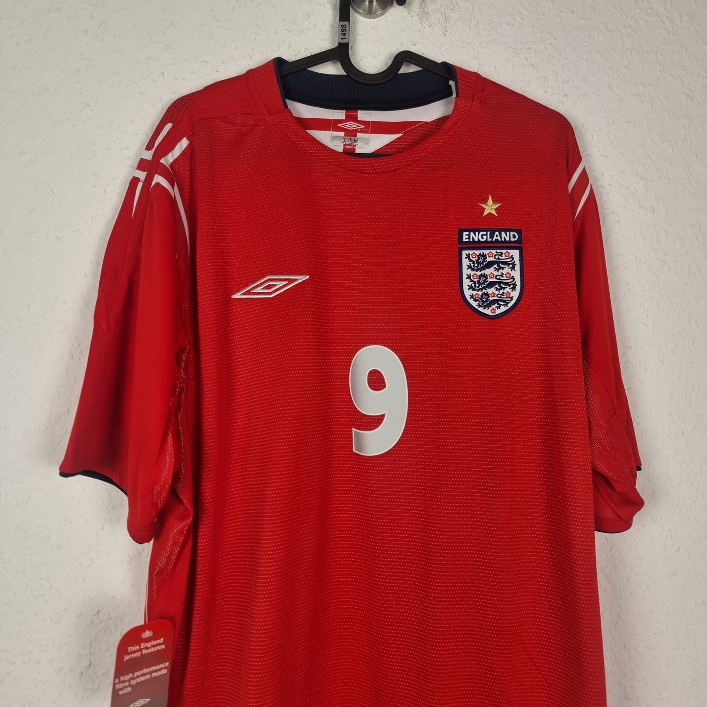 Trikot - England - Wayne Rooney - 2004 - XL - NEU - Auswärts