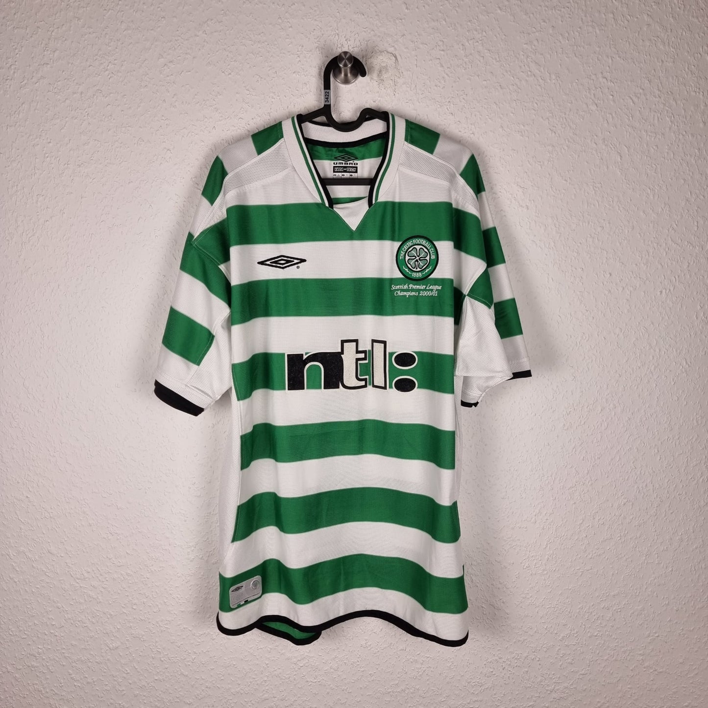 Trikot - Celtic Glasgow - Henrik Larsson - 2001/2002 - XL - Heim