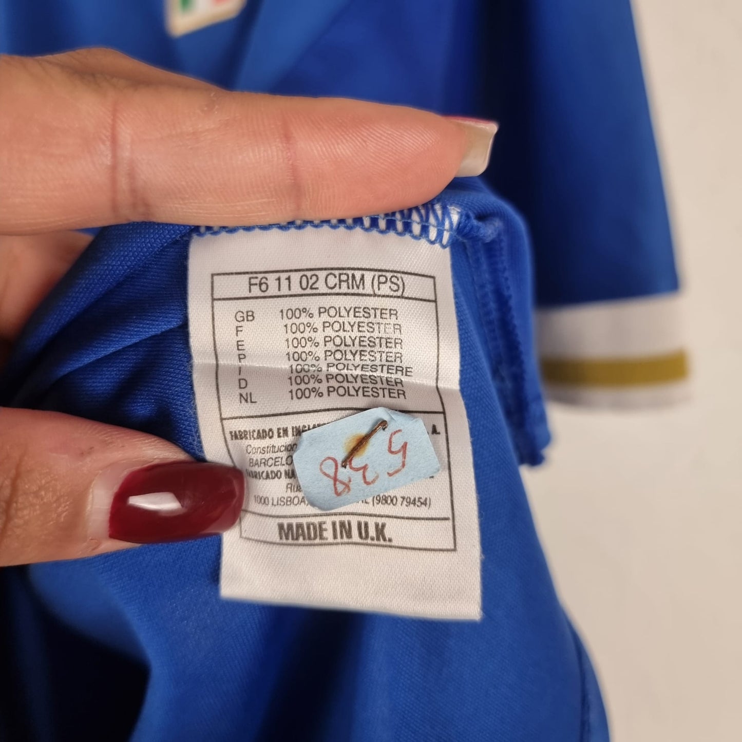 Jersey - Italy - 1996 - L - Home - Player Issue