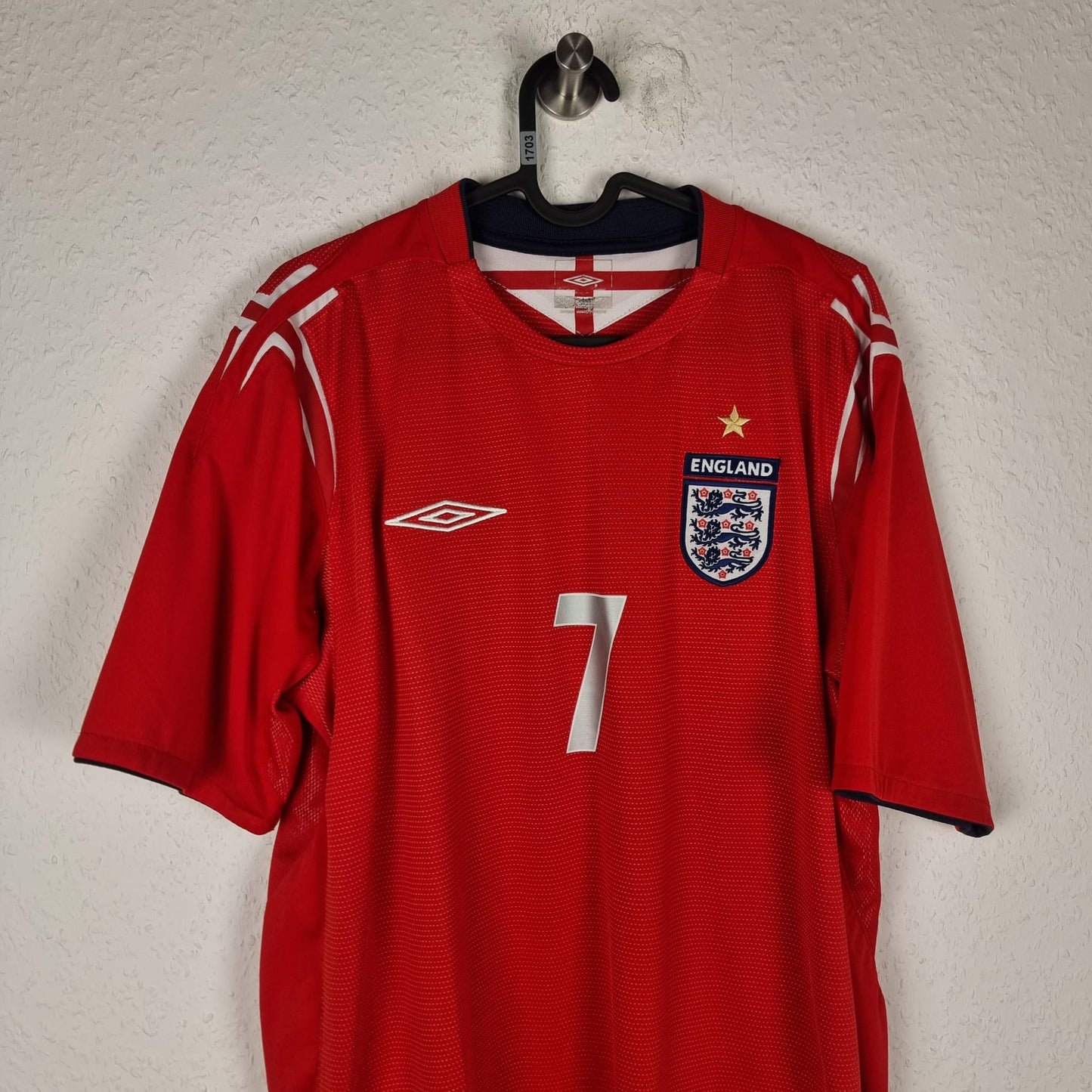 Trikot - England - David Beckham - 2004 - L - Auswärts