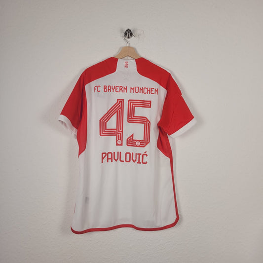 Trikot - FC Bayern München - Aleksandar Pavlovic - 2023/2024 - XL - NEU - Heim