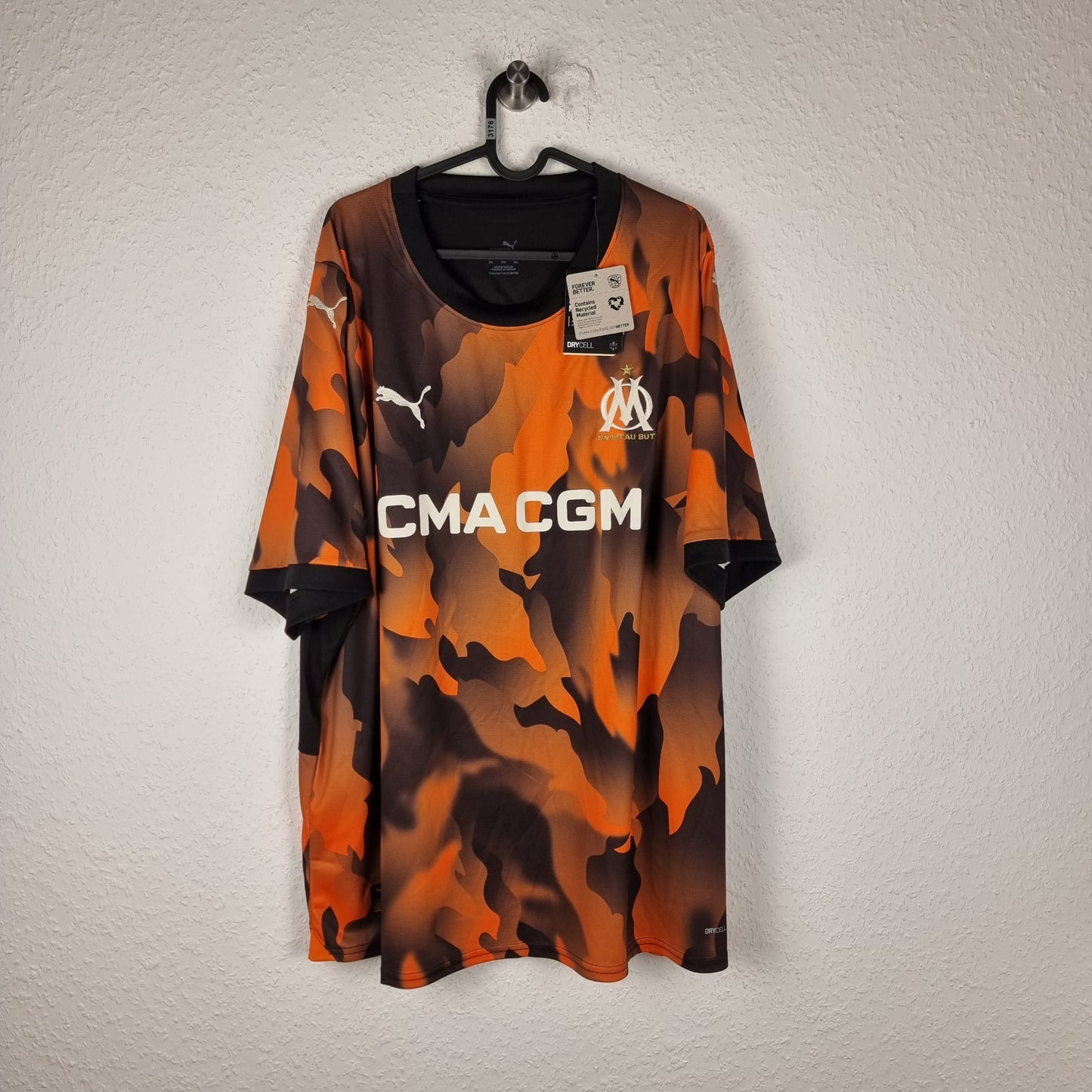 Trikot - Olympique Marseille - Aubameyang - 2023/2024 - 3XL - Drittes - Neu