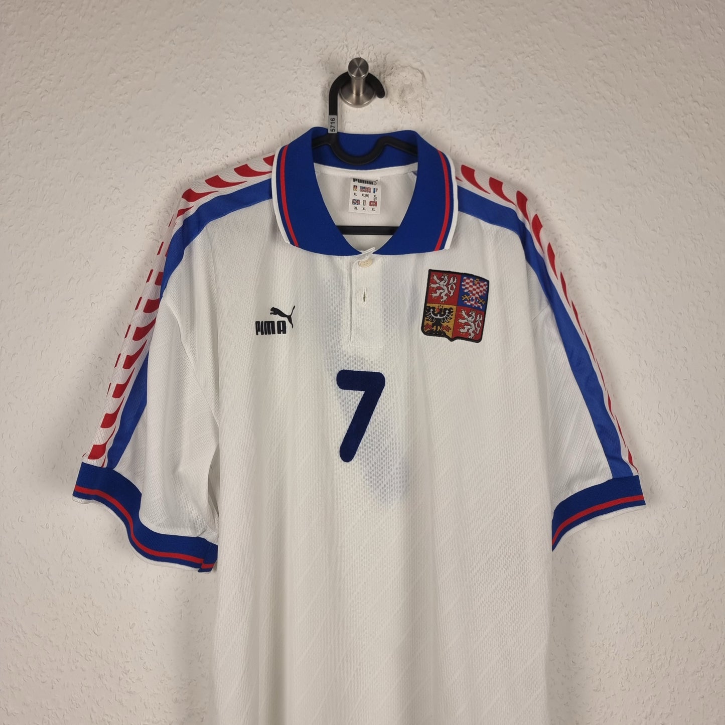 Trikot - Tschechische Republik  - Jiří Němec - 1996 - XL - Auswärts - matchworn