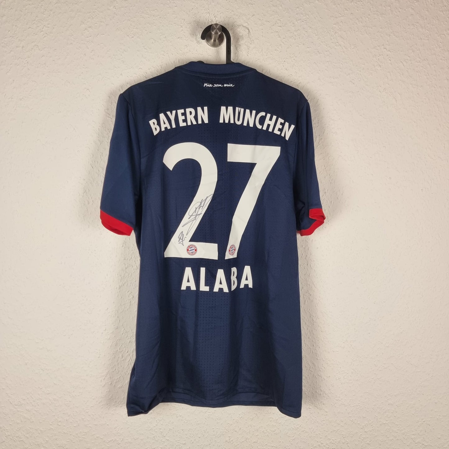 Jersey - FC Bayern Munich - David Alaba - 2017/2018 - Size 7 - Away - Player Issue