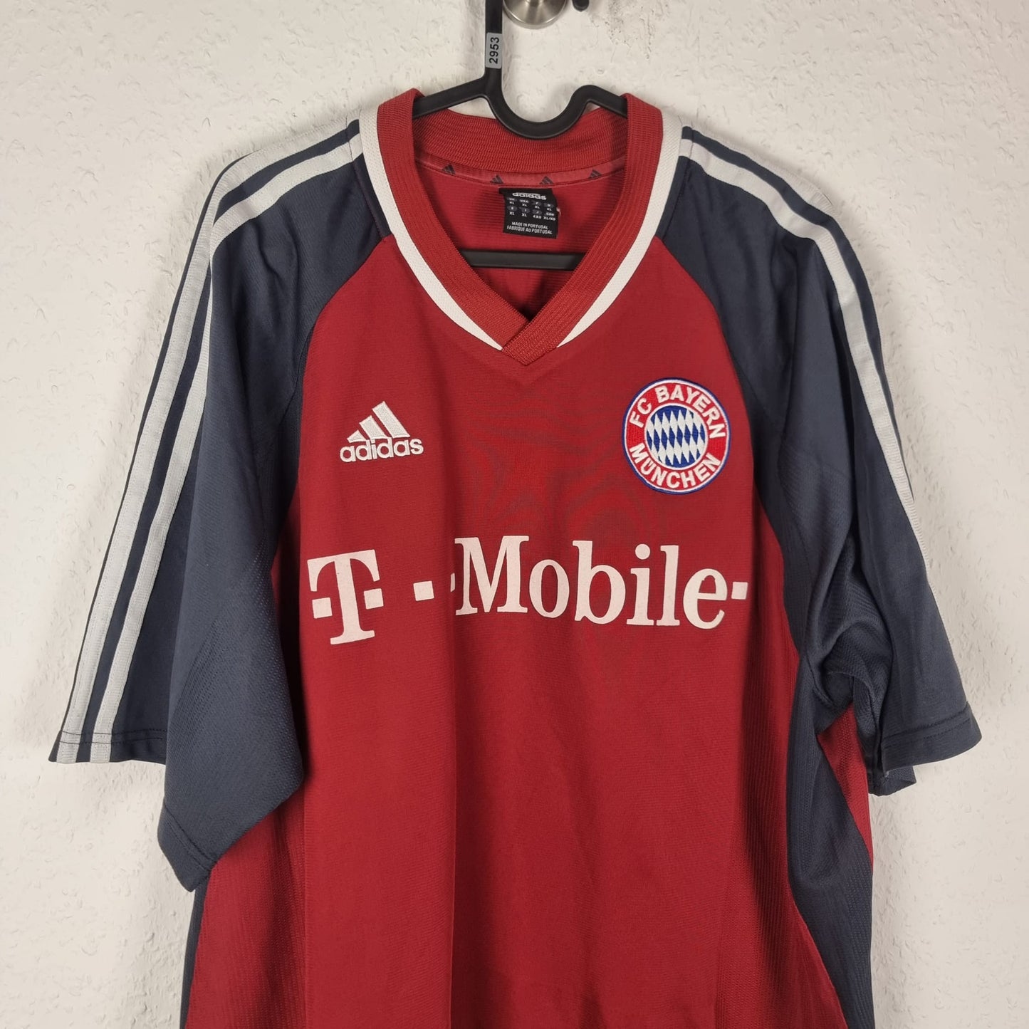 Trikot - FC Bayern München - Thorsten Fink - 2002/2003 - XL - Heim - Player Issue