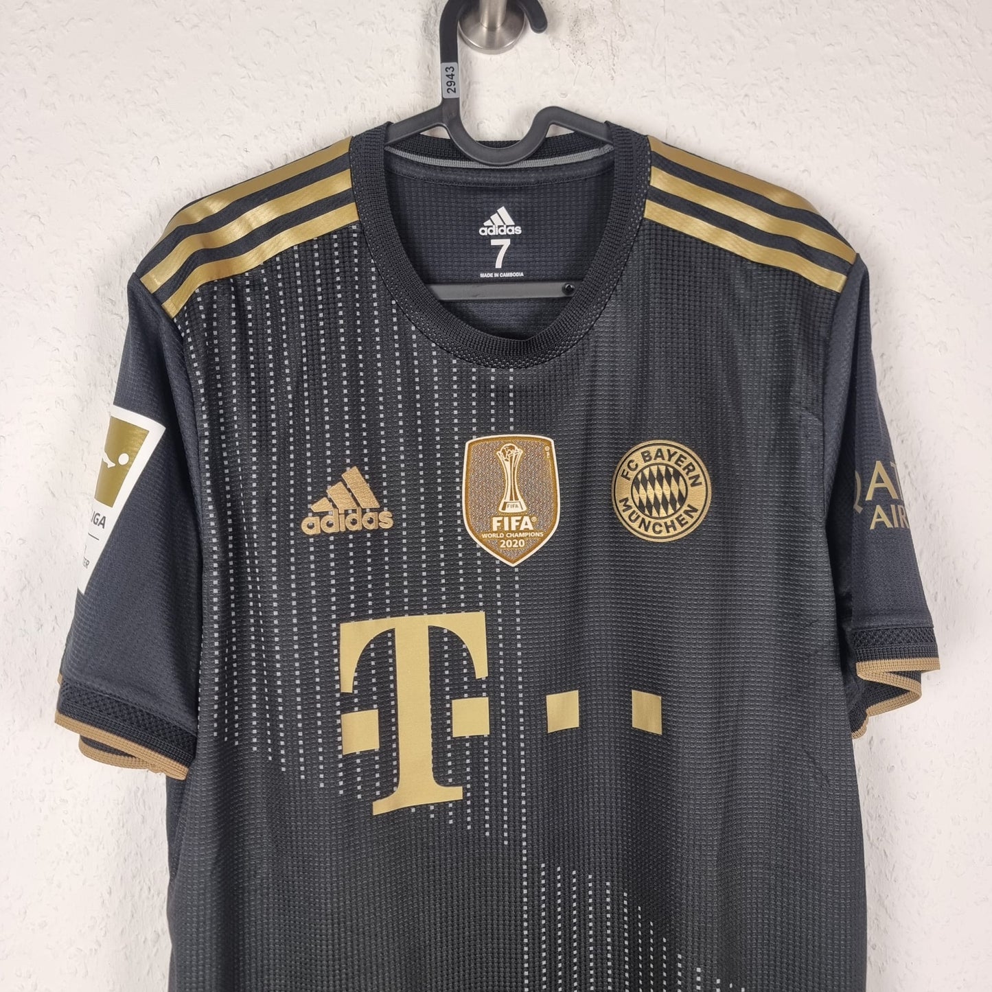 Trikot - FC Bayern München - Tanguy Nianzou - 2021/2022 - Gr. 7 - Auswärts - Player Issue