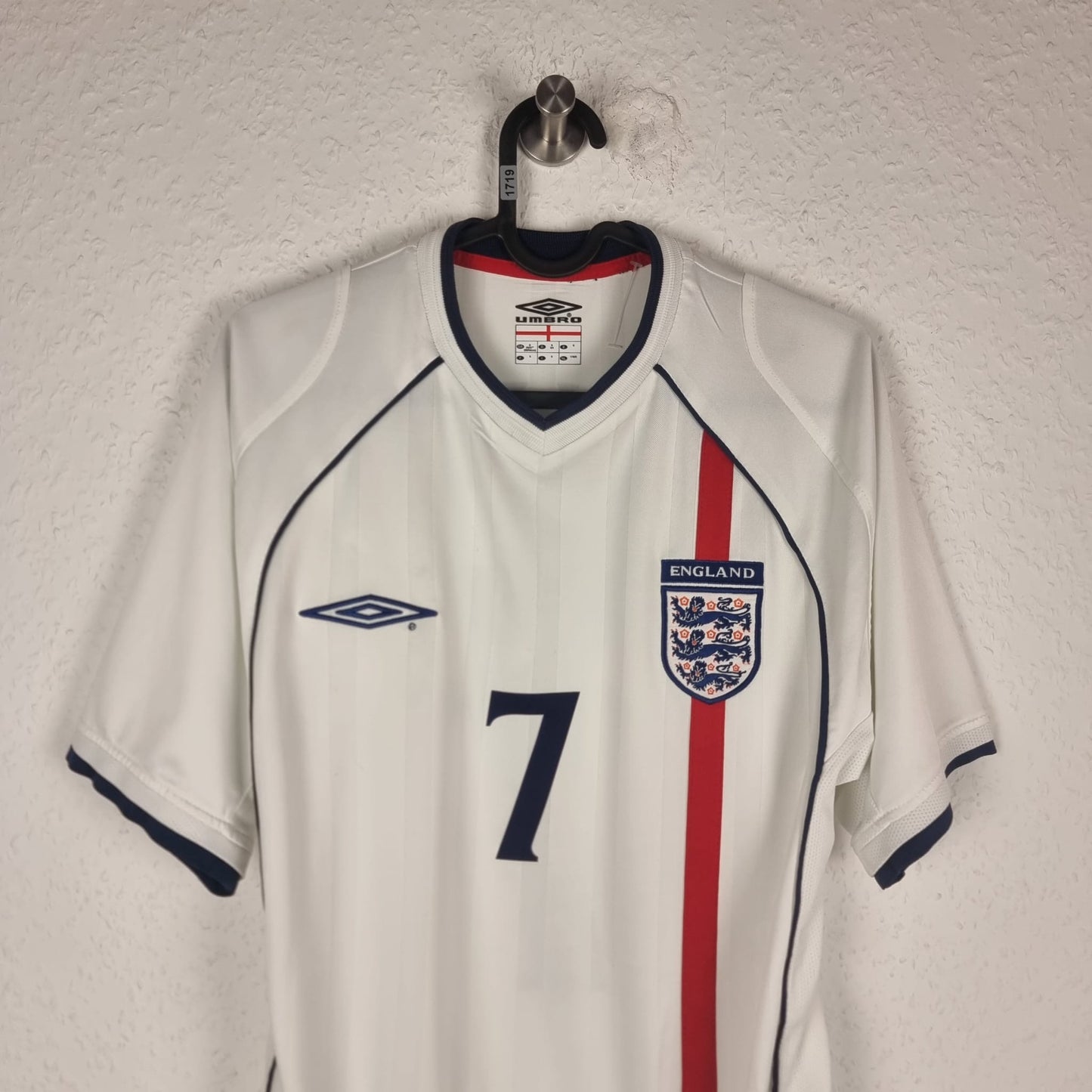 Jersey - England - David Beckham - 2002 - S - Home