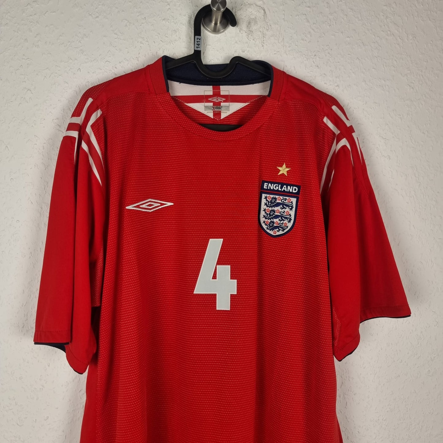 Trikot - England - Steven Gerrard - 2004 - XL - Auswärts