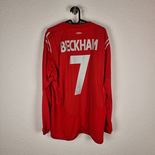 Trikot - England - David Beckham - 2004 - XL - Auswärts