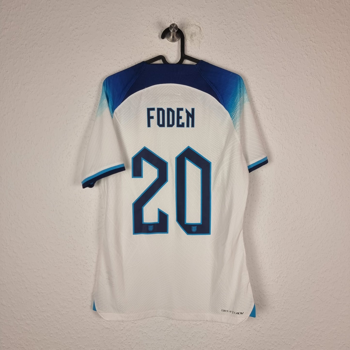 Jersey - England - Phil Foden - 2022 - M - Home - Player Issue