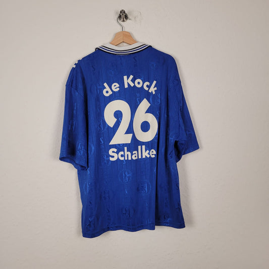 Trikot - FC Schalke 04 - Johan de Kock - 1996/1997 - XXL - Heim