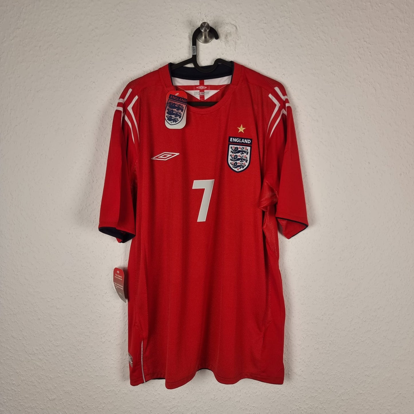 Trikot - England - David Beckham - 2004 - XL - NEU - Auswärts