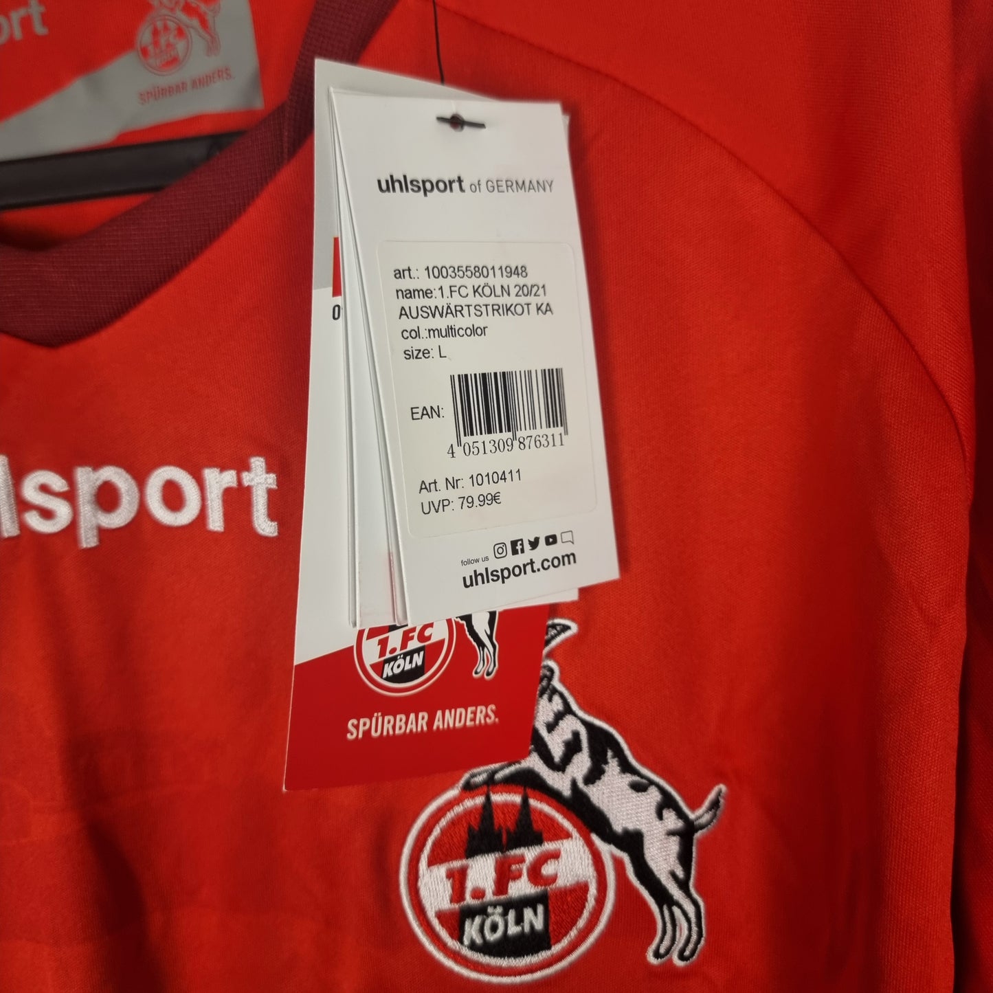 Trikot - 1. FC Köln - Sebastian Andersson - 2020/2021 - L - Auswärts - Neu