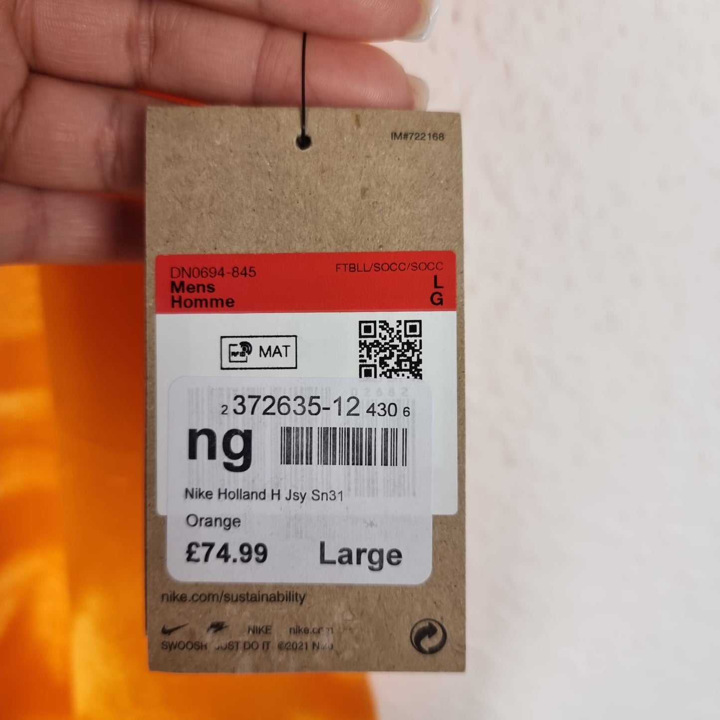 Trikot - Niederlande - 2022 - L - Neu - Heim