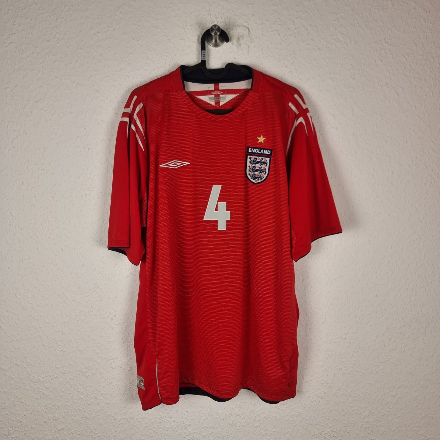 Trikot - England - Steven Gerrard - 2004 - XL - Auswärts