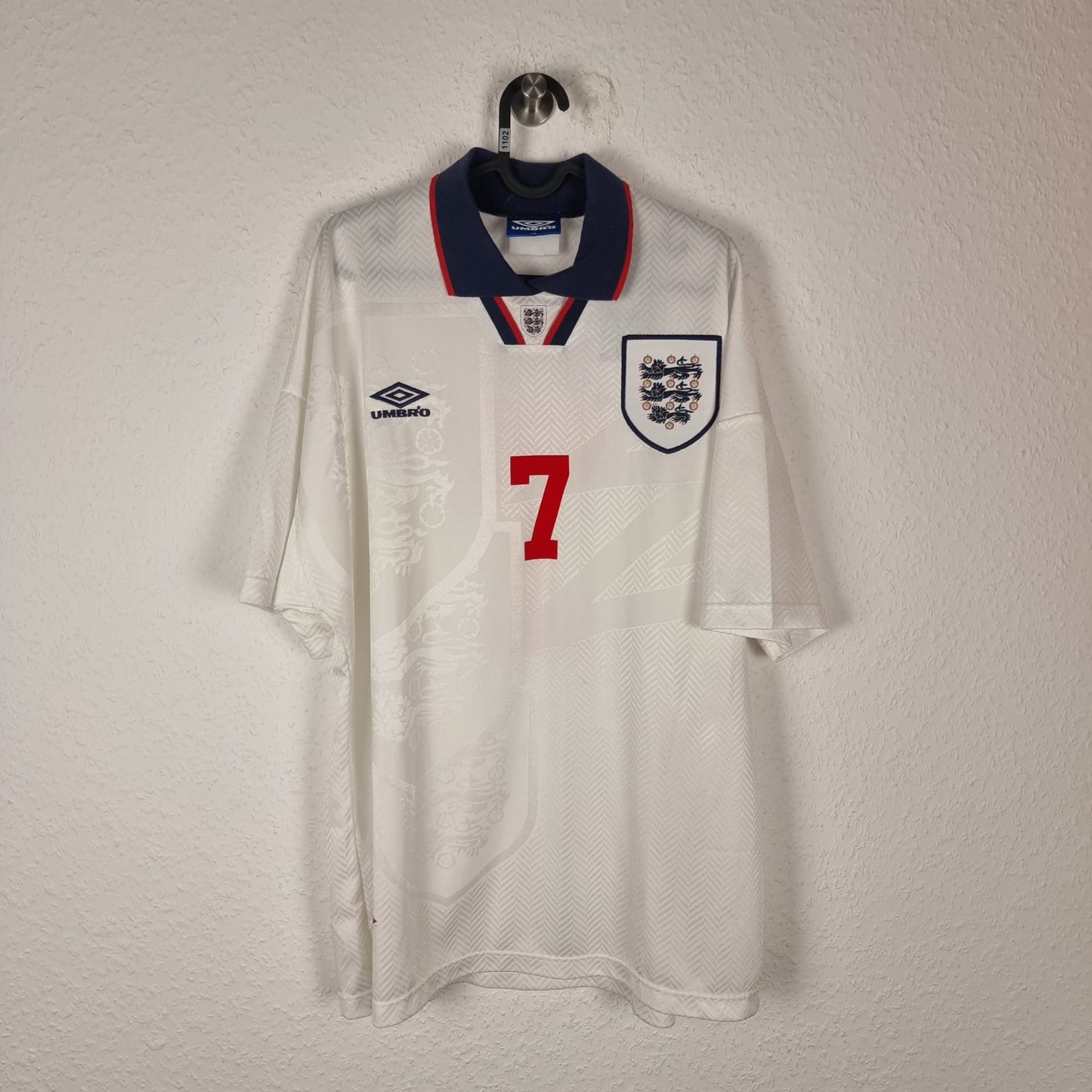 Trikot - England - David Platt - 1994 - XL - Heim