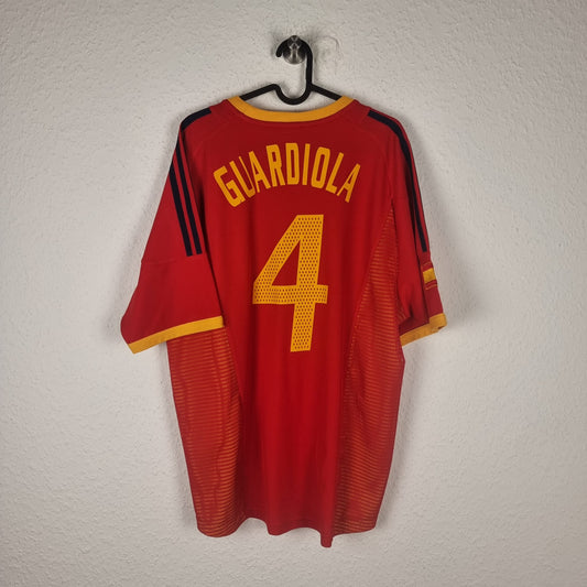 Trikot - Spanien - Pep Guardiola - 2002 - L - Heim