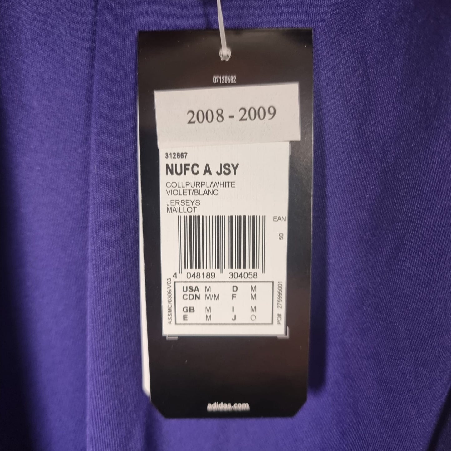 Trikot - Newcastle United - 2008/2009 - M - Neu - Auswärts