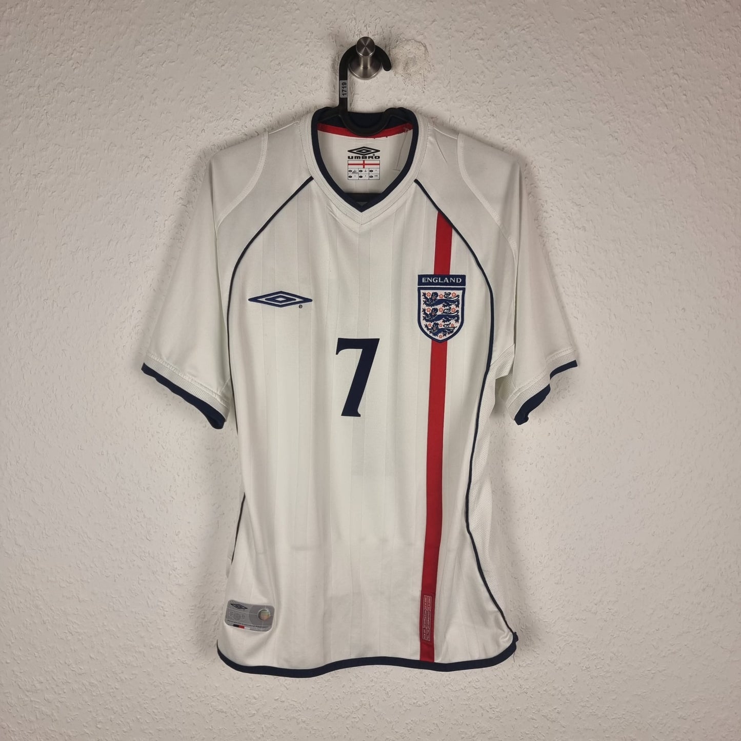Jersey - England - David Beckham - 2002 - S - Home