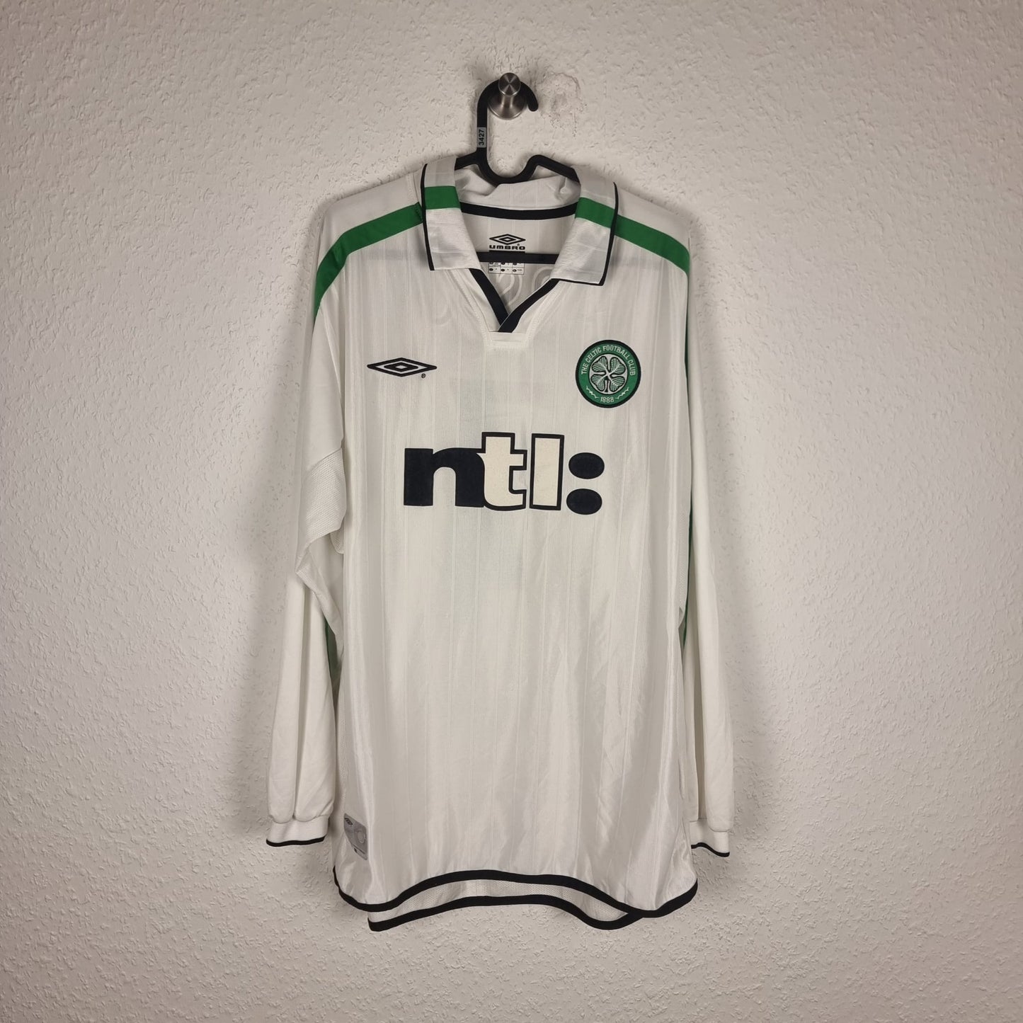 Trikot - Celtic Glasgow - Henrik Larsson - 2001/2002  - XL - Auswärts