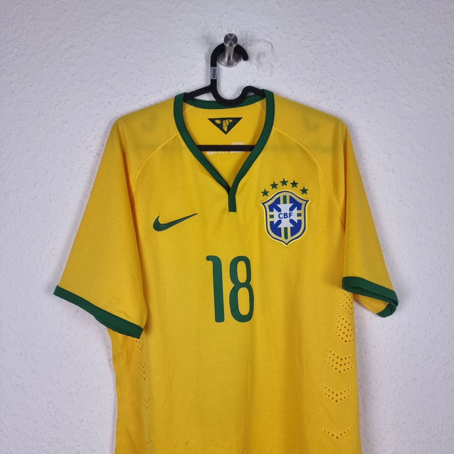 Jersey - Brazil - Firmino - 2014 - L - Home - matchworn