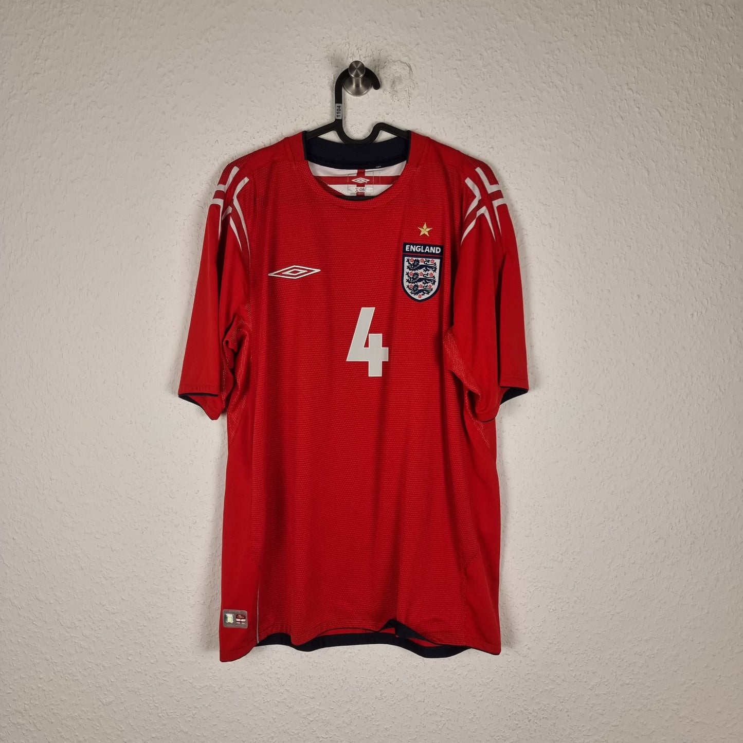 Trikot - England - Steven Gerrard - 2004 - L - Auswärts