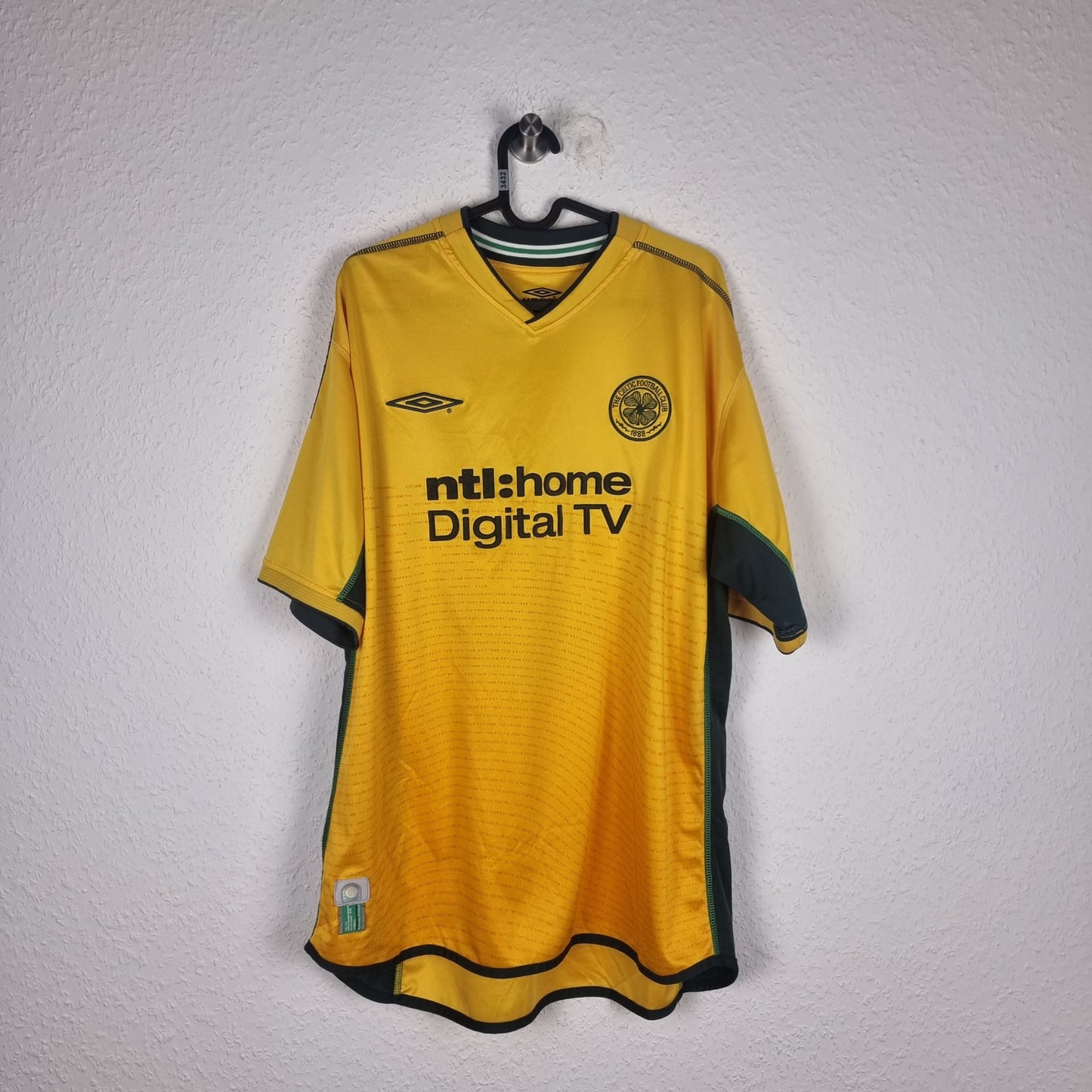 Trikot - Celtic Glasgow - Henrik Larsson - 2002/2003  - XL - Auswärts