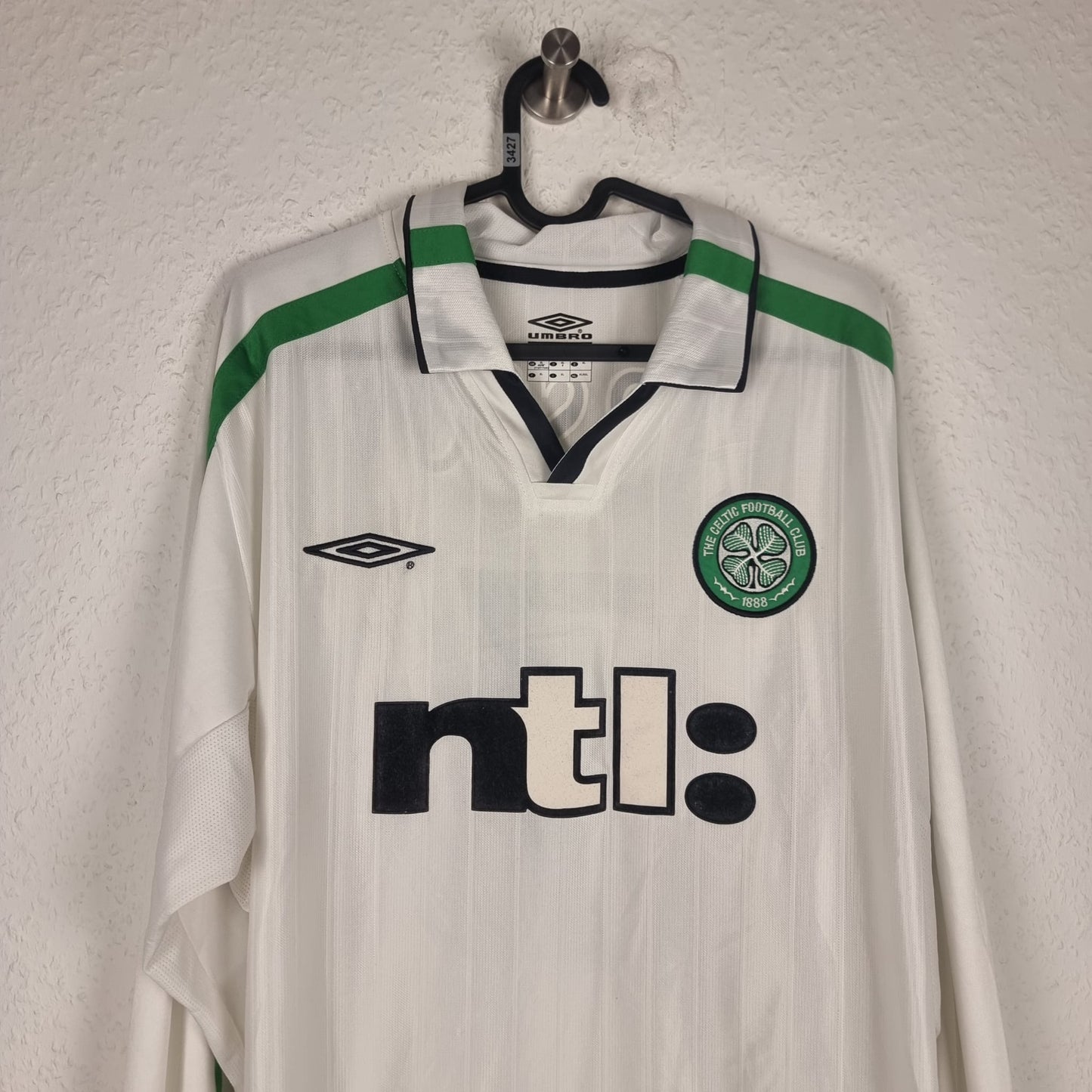 Trikot - Celtic Glasgow - Henrik Larsson - 2001/2002  - XL - Auswärts