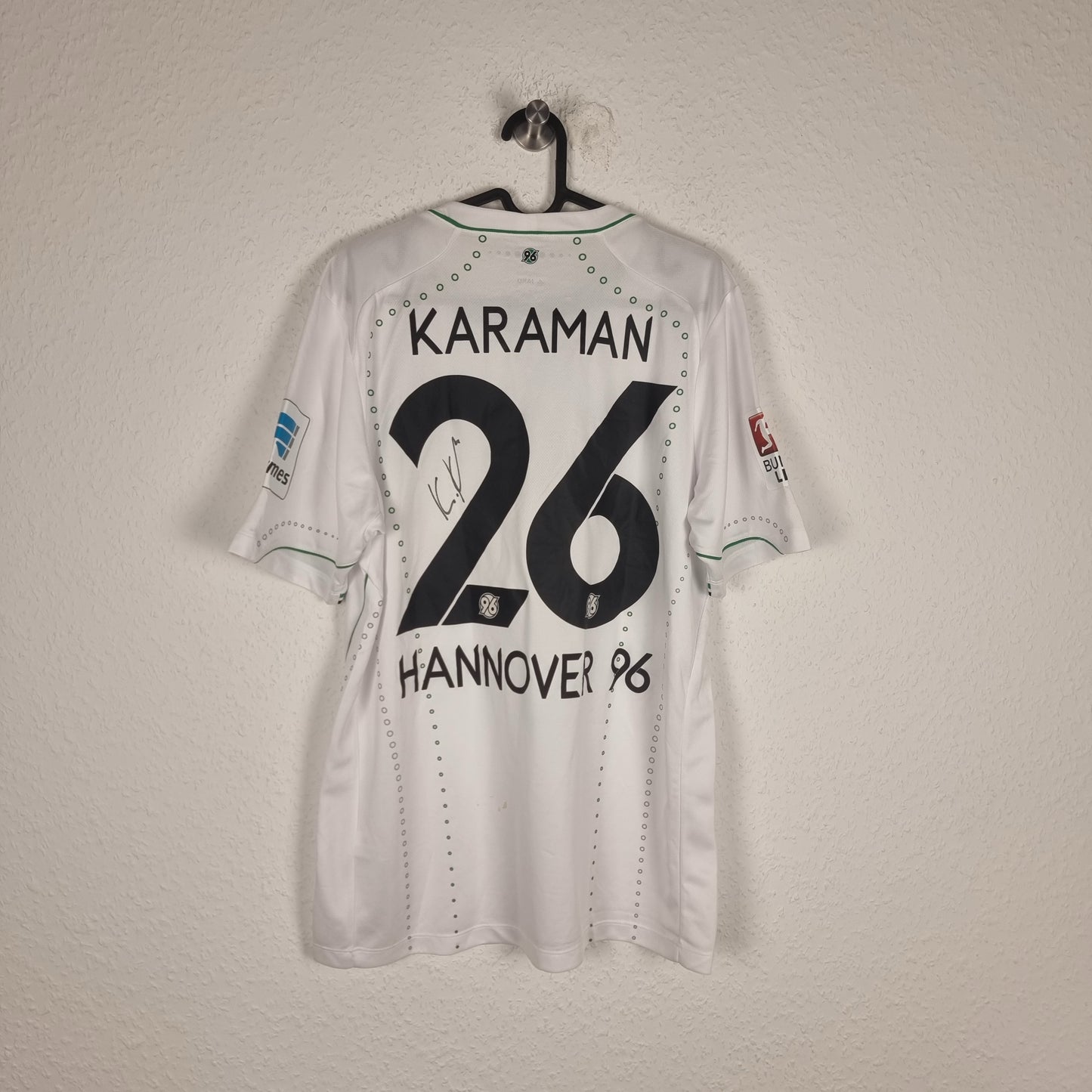 Jersey - Hannover 96 - Kenan Karaman - 2014/2015 - L - Away - matchworn
