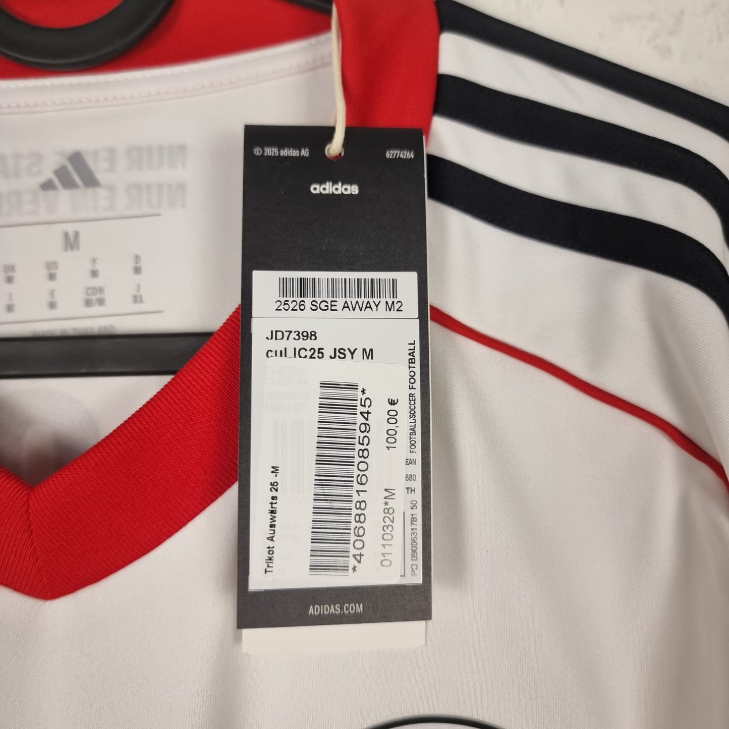 Trikot - Eintracht Frankfurt - Mario Götze - 2025/2026 - M - Auswärts - Neu