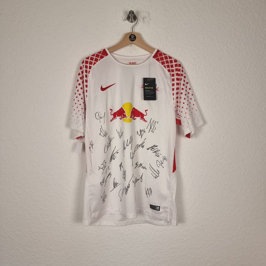 Trikot - RB Leipzig - 2017/2018 - L - NEU - teamsigniert - Heim