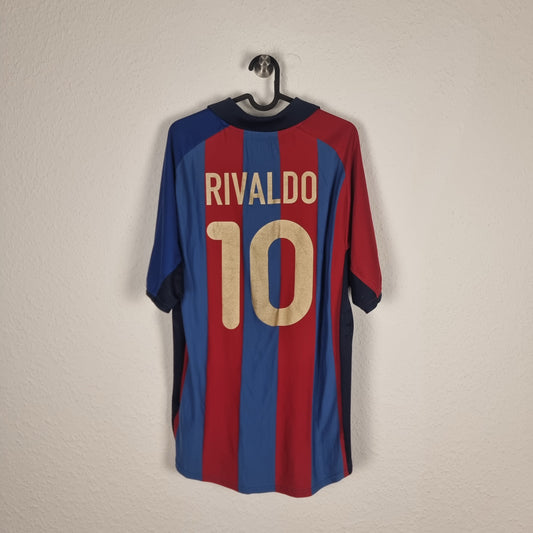 Trikot - FC Barcelona - Rivaldo - 2001/2002 - XXL - Heim
