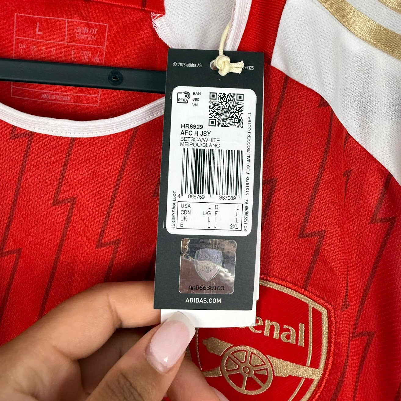 Trikot - Arsenal FC - Declan Rice - 2023/2024 - L - Heim - Neu