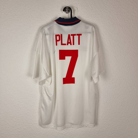 Trikot - England - David Platt - 1994 - XL - Heim