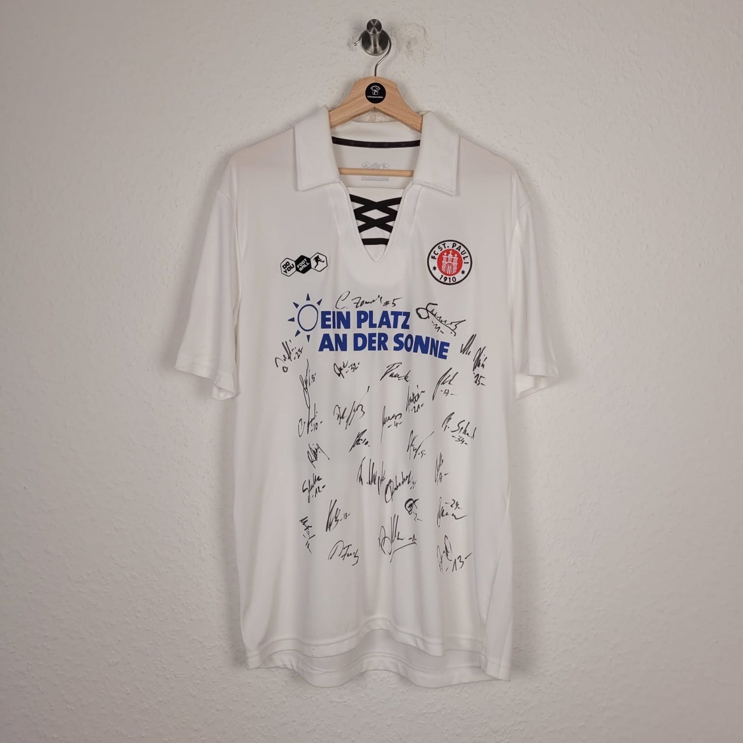 Trikot - FC St. Pauli - 2010/2011 - XL - teamsigniert - Auswärts