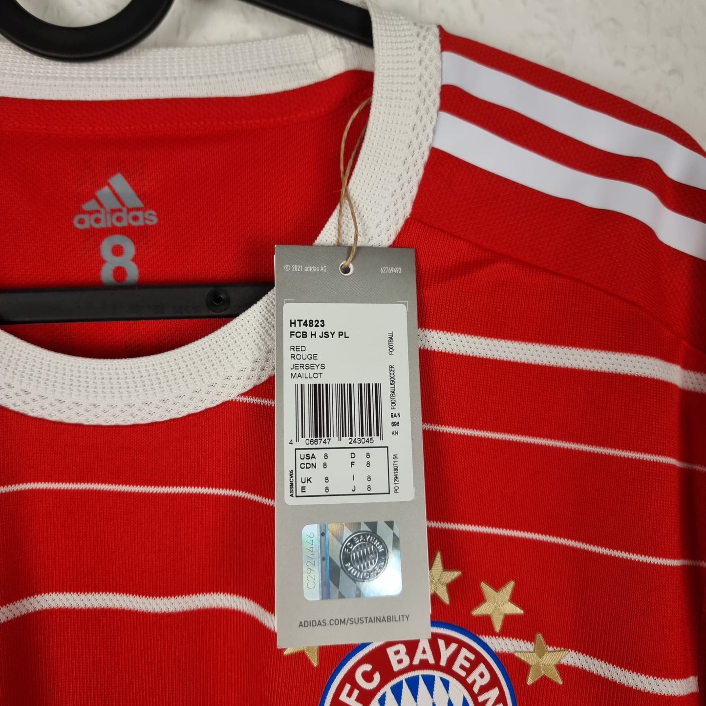 Trikot - FC Bayern München - Serge Gnabry - 2022/2023 - 8 - Heim - Player Issue