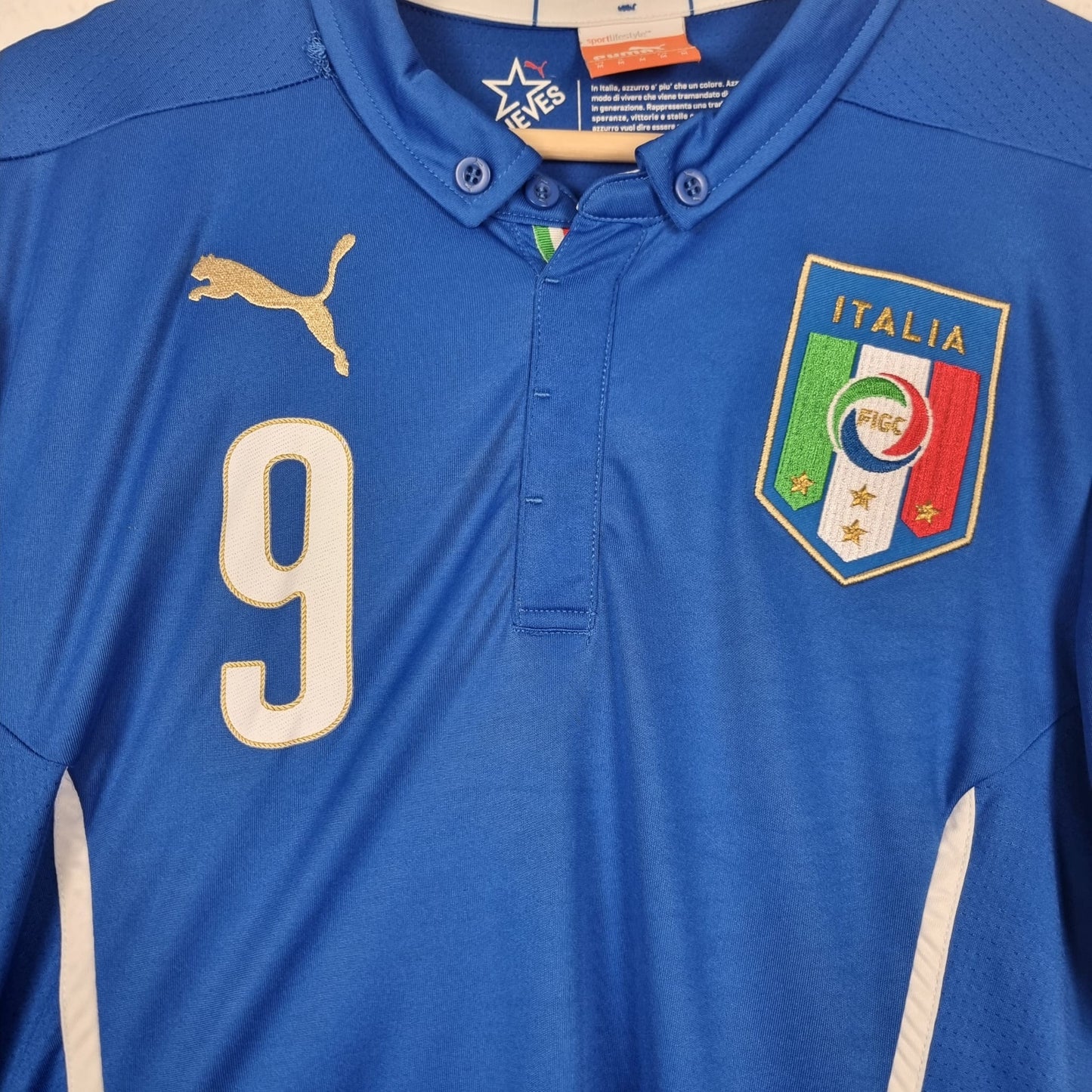 Trikot - Italien - Mario Balotelli - 2014 - M - Heim