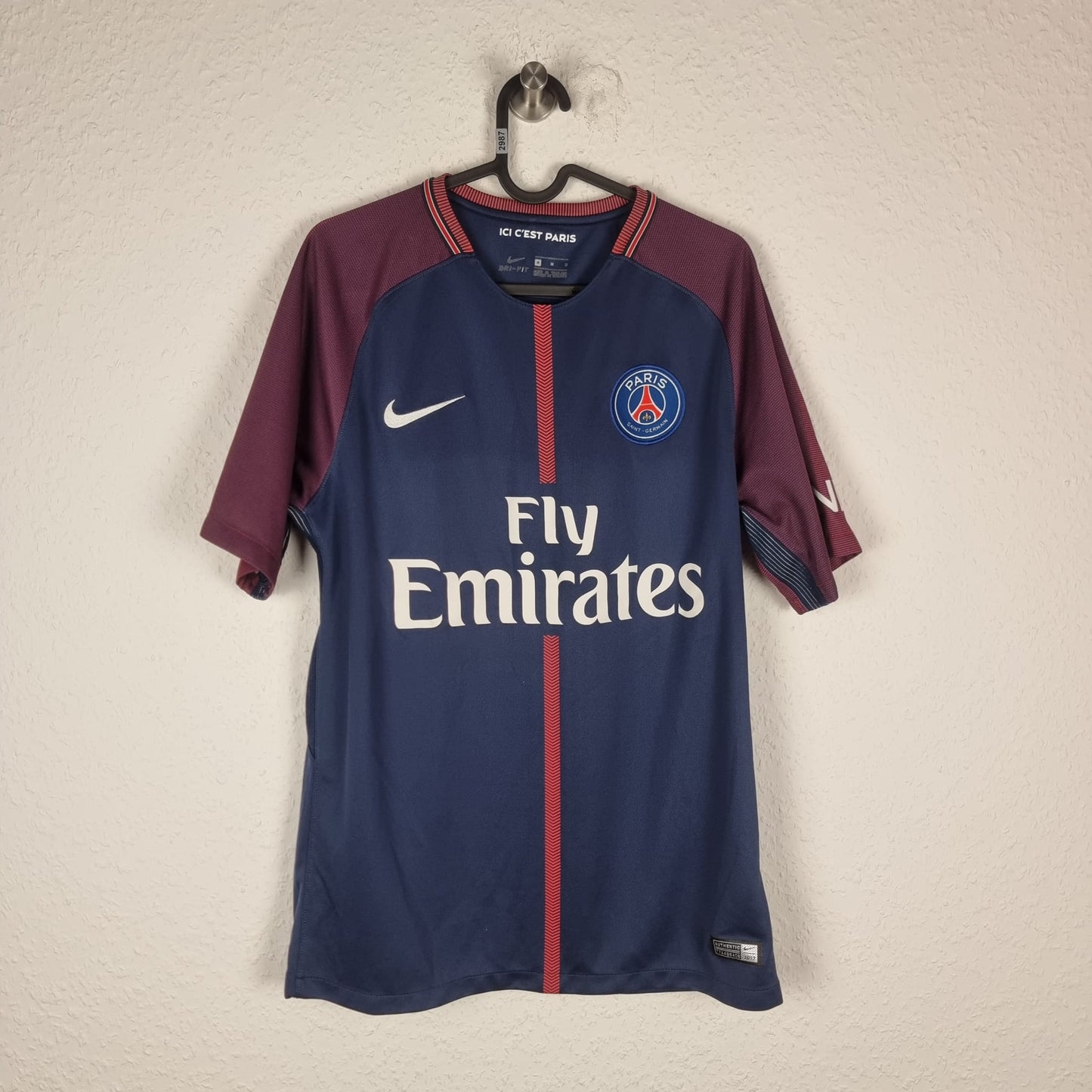 Trikot - Paris Saint-Germain (PSG) - Kylian Mbappé - 2017/2018 - M - Heim
