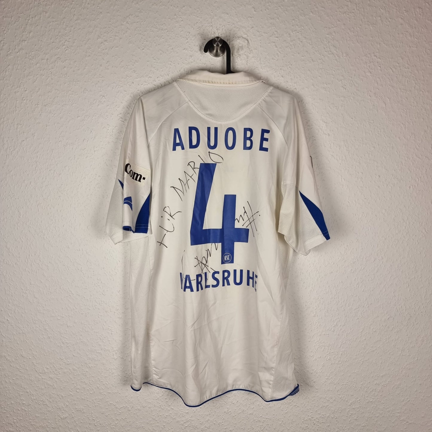 Trikot - Karlsruher SC - Godfried Aduobe - 2007/2008 - XL - Auswärts - matchworn