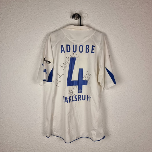 Trikot - Karlsruher SC - Godfried Aduobe - 2007/2008 - XL - Auswärts - matchworn