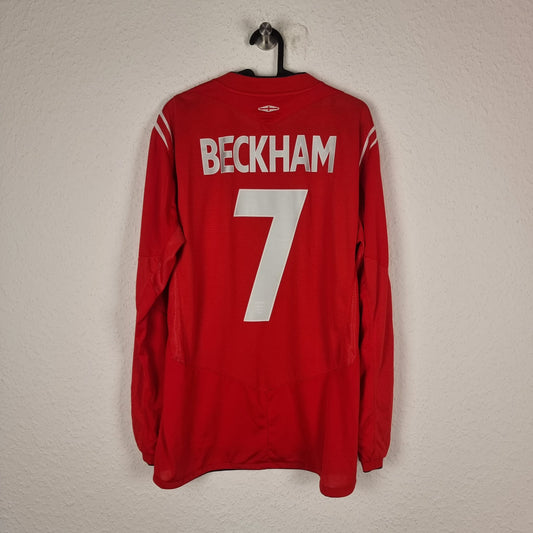 Trikot - England - David Beckham - 2004 - L - Auswärts