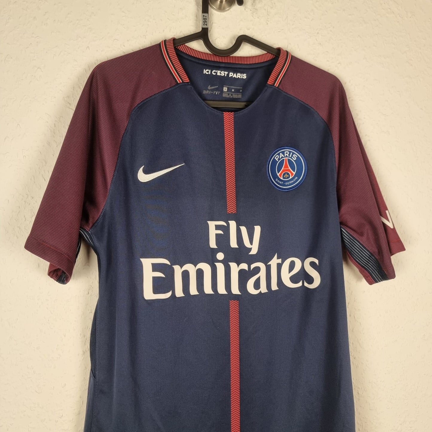 Trikot - Paris Saint-Germain (PSG) - Kylian Mbappé - 2017/2018 - M - Heim